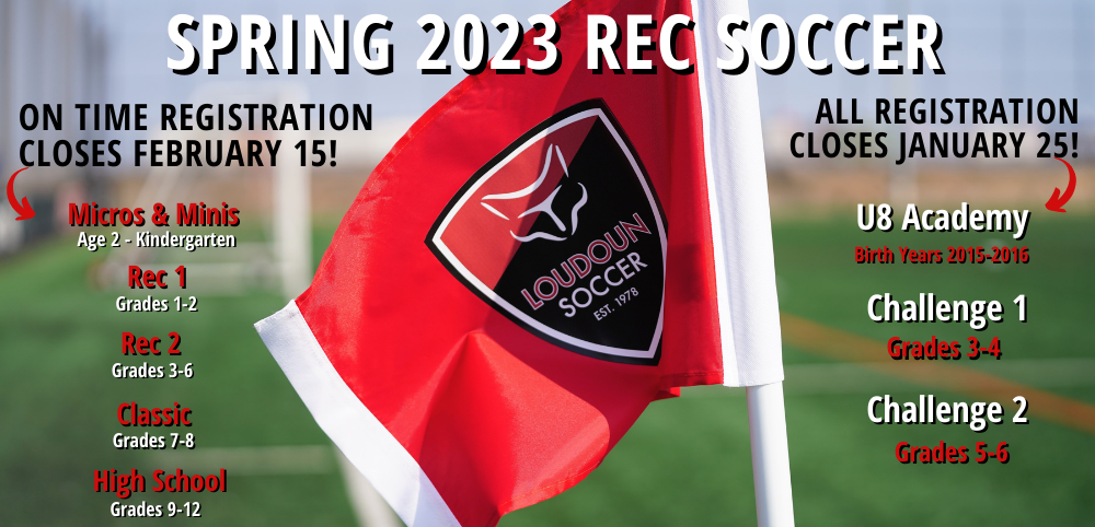 Spring 23 Rec Registration Deadlines Are Approaching!