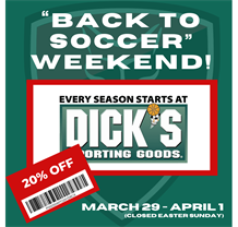 Dick's Back to Soccer Weekend